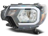 Raxiom 12-15 Toyota Tacoma Axial Series Headlights/Seq LED Bar- Black- Clear Lens thumbnail 4