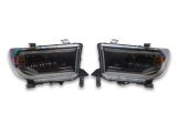 Raxiom 07-13 Toyota Tundra CXR Series LED Projector Headlights- Black Housing- Clear Lens thumbnail 1