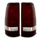 Raxiom 99-02 Chevrolet Silverado 1500 Fleetside Axial Series Tail Lights- Black- Midnight Red Lens thumbnail 1