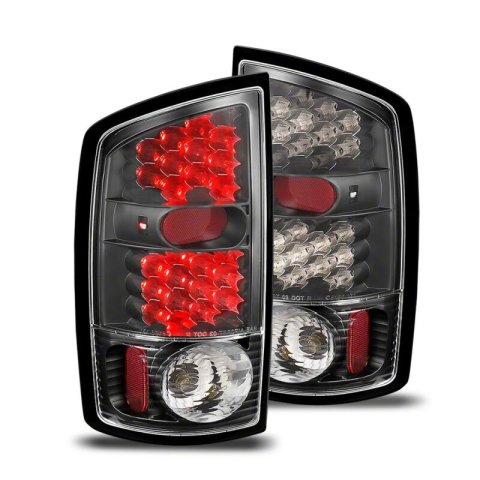 Raxiom 02-05 Dodge RAM 1500 LED Tail Lights- Black Housing- Clear Lens