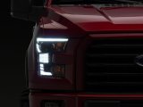 Raxiom 15-17 Ford F-150 XR Series LED Projector Headlights with DRL- Black Housing- Clear Lens thumbnail 8