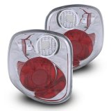 Raxiom 01-03 Ford F-150 Flareside Axial Series Version 2 Tail Lights- Chrome - Red/Clear Lens thumbnail 1