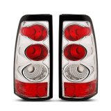 Raxiom 03-06 Chevrolet Silverado 1500 Fleetside Axial Series Tail Lights- Chrome- Red/Clear Lens thumbnail 1