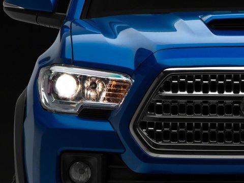 Raxiom 16-23 Toyota Tacoma Axial Series OE Replmnt Headlights- Chrome- Clear Lens thumbnail 7