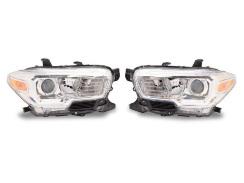 Raxiom 16-23 Toyota Tacoma Axial Series OE Replmnt Headlights- Chrome- Clear Lens thumbnail 8