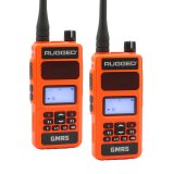 Rugged Radios GMR5-X - 5W GMRS Handheld Radio - Waterproof w/ XL Battery - 2 Pack - Orange thumbnail 2