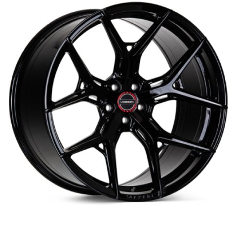 Vossen HF5 - 23x10.5 - ET45 - 5x112 - 66.56 - MID - GB - GLOSS BLACK thumbnail 2