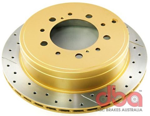 DBA 08-19 Lexus LX570 Rear Level 2 Rotor & Pad Kit (2x dbaDBA2723X, 1x dbaDB1857SP) thumbnail 2