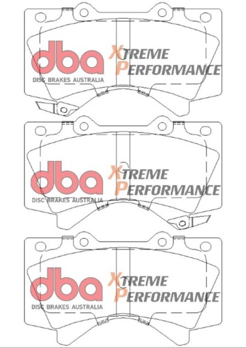 DBA 08-10 Toyota Sequoia/07-10 Tundra 2WD/4WD Front Rotor & Pad Kit Level 5 (1x dbaDB1838XP, 2x dbaDBA42724S) thumbnail 1