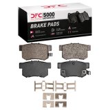 DFC 97-15 Acura CSX Rear Rotors with 5000 Advanced Brake Pads w/Hardware (1x dfc1551-0537-01, 2x dfc600-59024) thumbnail 1