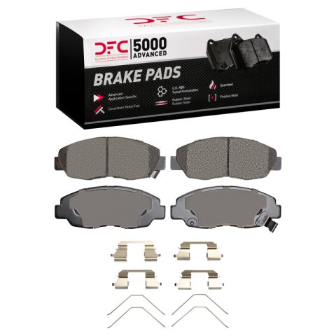 DFC 12-15 Honda Civic Front Geospec Rotors with 5000 Advanced Brake Pads w/Hardware (1x dfc1551-1578-01, 2x dfc604-59036) thumbnail 1