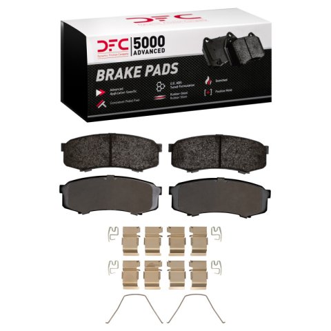 DFC 10-24 Lexus GX460 Rear Geospec Rotors with 5000 Advanced Brake Pads w/Hardware (1x dfc1551-0606-01, 2x dfc604-76143) thumbnail 1