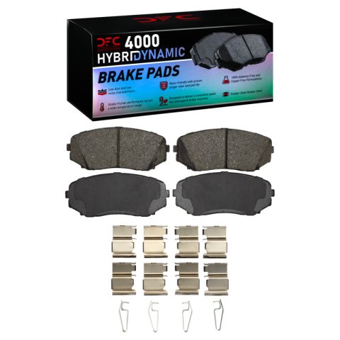 DFC 16-25 Mazda CX-5 Front Geospec Rotors w/4000 HybriDynamic Brake Pads w/Hardware (1x dfc4000-1258-01, 2x dfc604-80078)