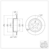 R1 07-12 Jeep Liberty Rear GEO-Carbon Rotors w/Ceramic Pads & Hardware (1x dfc340-42012, 2x dfc604-42019, 1x rnc2310-1274-01, 1x rnc2310-1274-00) thumbnail 5