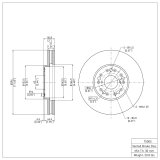 R1 98-10 Lexus IS300 Front & Rear Carbon Coated Brake Rotor Set (2x dfc604-75005, 2x dfc604-75007) thumbnail 3