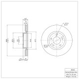 R1 04-13 Mazda 3 Front & Rear Carbon Coated Brake Rotor Set w/Euro Ceramic Pads and Hardware (Bundled Kit) thumbnail 8
