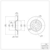 R1 16-18 Audi Q3 Front & Rear Carbon Coated Brake Rotor Set w/Euro Ceramic Pads and Hardware (Bundled Kit) thumbnail 2