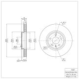 R1 08-11 Audi A4 Quattro Front & Rear Carbon Coated Brake Rotor Set w/Euro Ceramic Pads (Bundled Kit) thumbnail 5