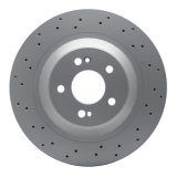 R1 14-21 Mercedes-Benz S560 Front & Rear GEO-Carbon Drilled Rotors w/Euro Ceramic Pads/Hardware (Bundled Kit) thumbnail 5