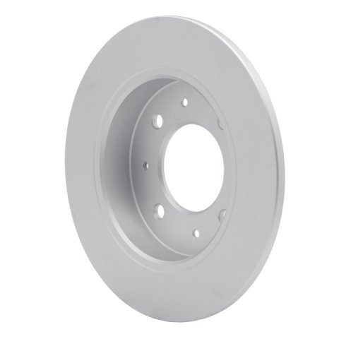R1 04-09 Kia Spectra5 Rear Carbon Coated Brake Rotor Set w/Optimum OE Pads and Hardware (2x dfc604-21008, 1x rnc2551-0323-01) thumbnail 2