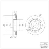 R1 02-24 Chrysler Aspen Rear Carbon Coated Brake Rotor Set w/Optimum OE Pads and Hardware (2x dfc604-40095, 1x rnc2551-0898-01) thumbnail 5