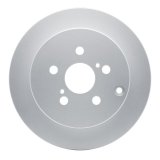 R1 00-08 Pontiac Vibe Rear Carbon Coated Brake Rotor Set w/Ceramic Pads and Hardware (2x dfc604-76069, 1x rnc2310-0823-01) thumbnail 1