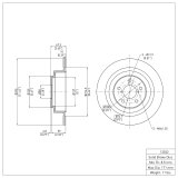 R1 01-01 Subaru Outback Front & Rear Carbon Coated Brake Rotor Set w/Ceramic Pads and Hardware (Bundled Kit) thumbnail 6