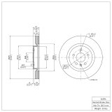 R1 11-19 Lincoln MKS Front & Rear GEO-Carbon Rotors w/Ceramic Pads & Hardware (Bundled Kit) thumbnail 4