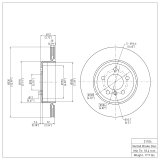 R1 11-16 BMW ActiveHybrid 5 Rear Brake Rotor Set (2x dfc600-31104) thumbnail 6