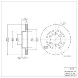 R1 03-23 Toyota Hilux Front Brake Rotor Set (2x dfc600-76128) thumbnail 4