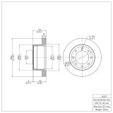R1 12-22 Ford F-350 Super Duty Front & Rear Brake Rotor Set (2x dfc600-54223, 2x dfc600-54227) thumbnail 7