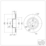 R1 11-18 BMW X3 Front & Rear Brake Rotor Set w/Euro Ceramic Pads and Hardware (Bundled Kit) thumbnail 8