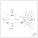 R1 16-19 Chevrolet Malibu Front & Rear Brake Rotor Set w/Optimum OE Pads and Hardware (Bundled Kit) thumbnail 8