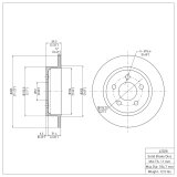 R1 03-07 Jeep TJ Rear Brake Rotor Set w/Ceramic Pads and Hardware (2x dfc600-42028, 1x rnc2310-0964-01) thumbnail 3
