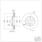 R1 07-15 Chevrolet Equinox Front Brake Rotor Set w/Ceramic Pads and Hardware (2x dfc600-47070, 1x rnc2310-1264-01) thumbnail 2