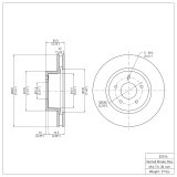 R1 05-06 Pontiac GTO Front Brake Rotor Set w/Ceramic Pads and Hardware (2x dfc600-52016, 1x rnc2310-0731-02) thumbnail 5
