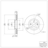 R1 14-17 Hyundai Tucson Front & Rear Brake Rotor Set w/Ceramic Pads and Hardware (Bundled Kit) thumbnail 9