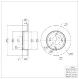 R1 16-20 Kia Optima Front & Rear Brake Rotors w/Ceramic Pads & Hardware (Bundled Kit) thumbnail 7