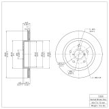 R1 16-19 Subaru Legacy Front & Rear Brake Rotors w/Ceramic Pads & Hardware (Bundled Kit) thumbnail 4