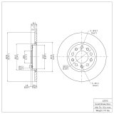 R1 15-16 Chrysler 200 Front & Rear Brake Rotor Set w/Ceramic Pads and Hardware (Bundled Kit) thumbnail 5