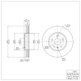 R1 08-14 Cadillac CTS Front & Rear Brake Rotor Set w/Ceramic Pads and Hardware (Bundled Kit) thumbnail 3