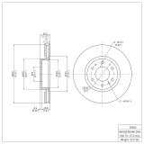R1 02-05 Buick Rainier Front & Rear Brake Rotor Set w/Ceramic Pads and Hardware (Bundled Kit) thumbnail 4