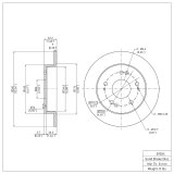R1 12-15 Acura ILX Front & Rear Brake Rotor Set w/Ceramic Pads and Hardware (Bundled Kit) thumbnail 4