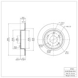 R1 13-17 Honda Accord Front & Rear Brake Rotors w/Ceramic Pads & Hardware (Bundled Kit) thumbnail 3