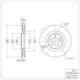 R1 08-15 Mitsubishi Lancer Front & Rear Brake Rotor Set w/Ceramic Pads and Hardware (Bundled Kit) thumbnail 8