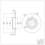 R1 99-15 Volkswagen Jetta Front & Rear Brake Rotor Set w/Ceramic Pads and Hardware (Bundled Kit) thumbnail 4