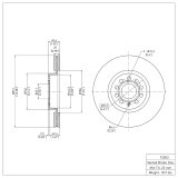 R1 08-15 Audi TT Front & Rear Brake Rotor Set w/Ceramic Pads and Hardware (Bundled Kit) thumbnail 2