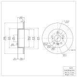R1 00-04 Toyota Avalon Front & Rear Brake Rotor Set w/Ceramic Pads and Hardware (Bundled Kit) thumbnail 4