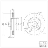 R1 06-18 Toyota RAV4 Front & Rear Brake Rotors w/Ceramic Pads & Hardware (Bundled Kit) thumbnail 4