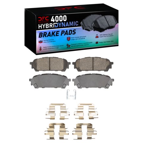 DFC 03-07 Saab 9-2X Front & Rear Rotors w/4000 HybriDynamic Brake Pads w/Hardware (Bundled Kit)